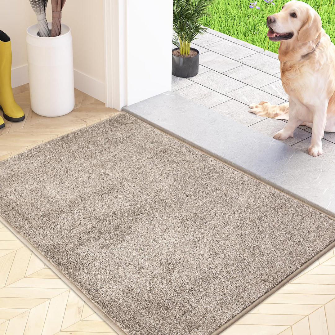 Schmutzfangmatte Innen Mikrofaser rutschfest 60x90 cm Beige