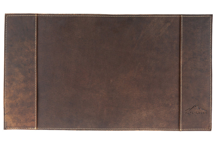 Schreibtischunterlage Leder vegetabil handgefertigt 52x29 cm - Bild 2