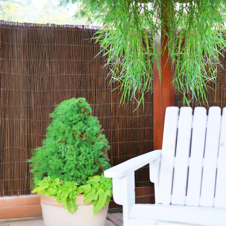 Weidenmatte Sichtschutz Zaun Holz 120 cm hoch 500 cm lang Garten - Bild 7