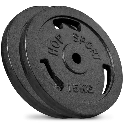 Gusseisen Hantelscheiben Set 30 kg (2x15 kg) 31 mm Bohrung