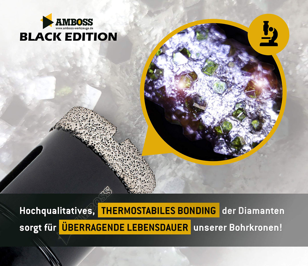 Diamant Bohrkronen Set 6-tlg. 20–68 mm M14 für Fliesen &amp; Granit - Bild 5