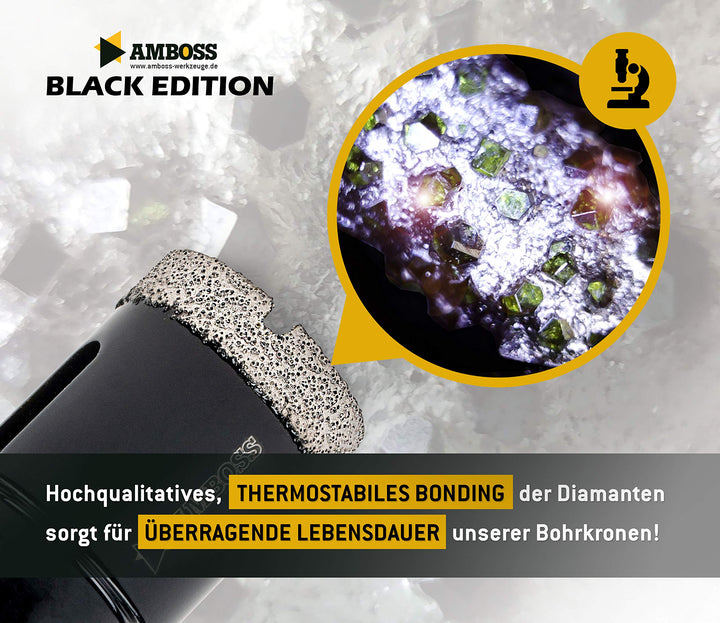 Diamant Bohrkronen Set 6-tlg. 20–68 mm M14 für Fliesen &amp; Granit - Bild 5