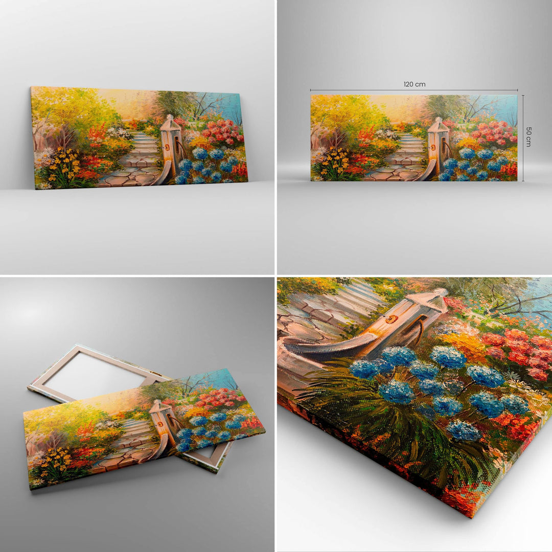 Leinwandbild Botanik Natur 120x50cm aufhängfertig Wanddeko - Bild 2