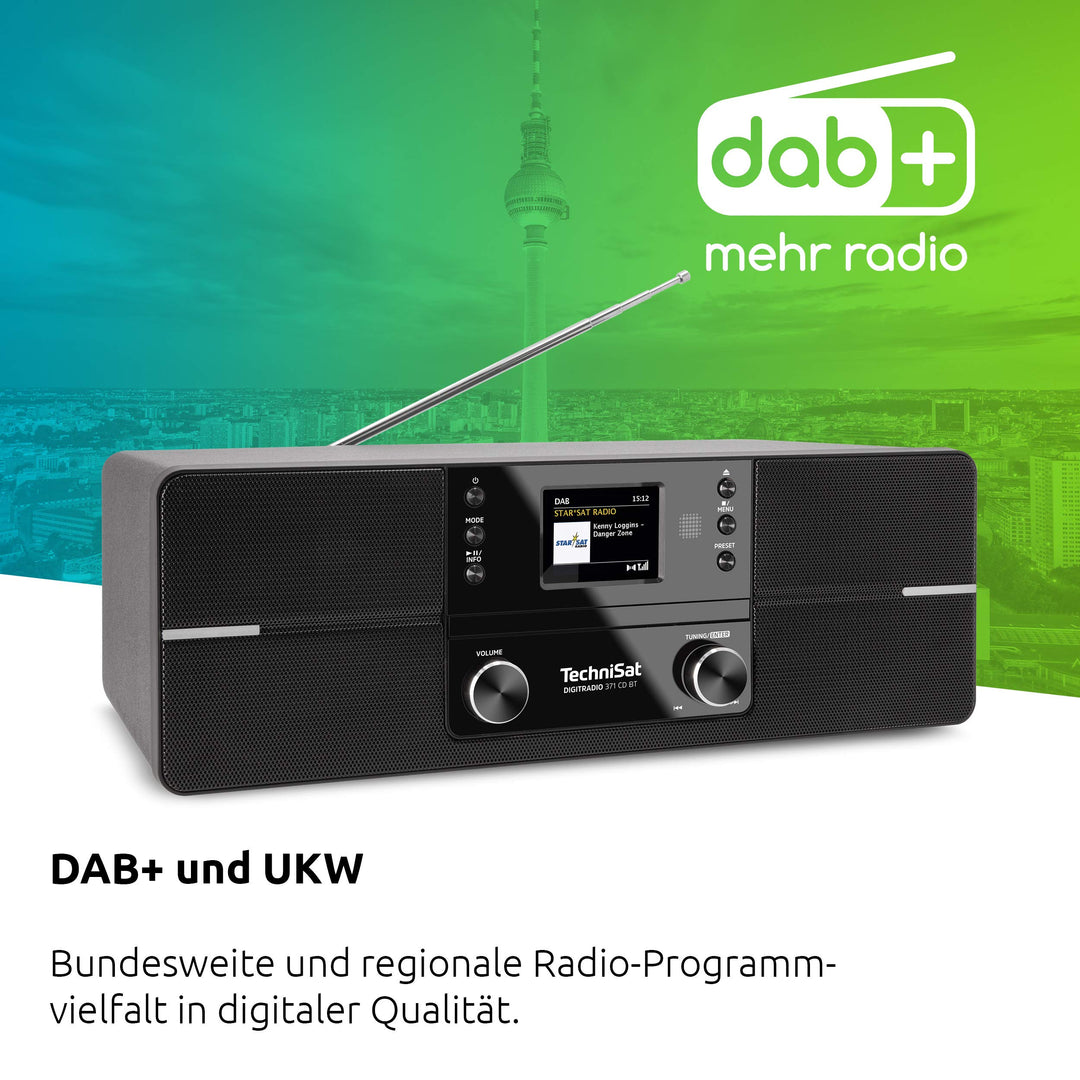 DAB+ Kompaktanlage mit CD-Player Bluetooth 10W Farbdisplay Wecker - Bild 3