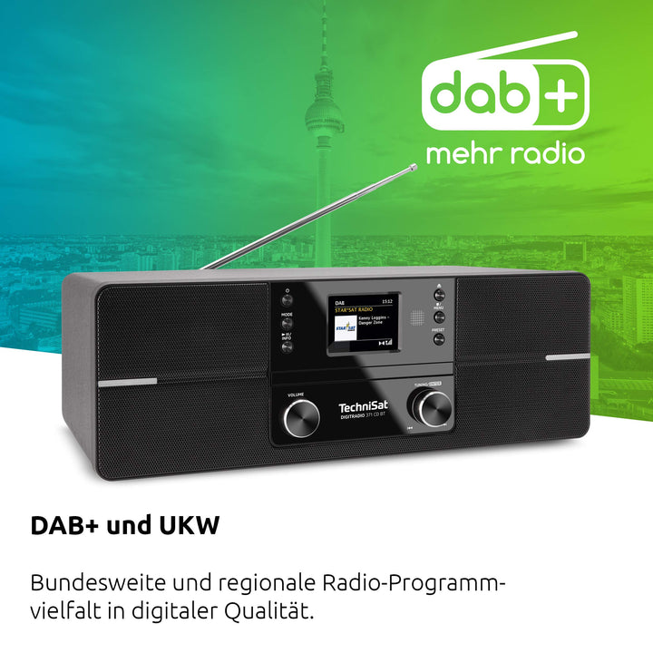 DAB+ Kompaktanlage mit CD-Player Bluetooth 10W Farbdisplay Wecker - Bild 3