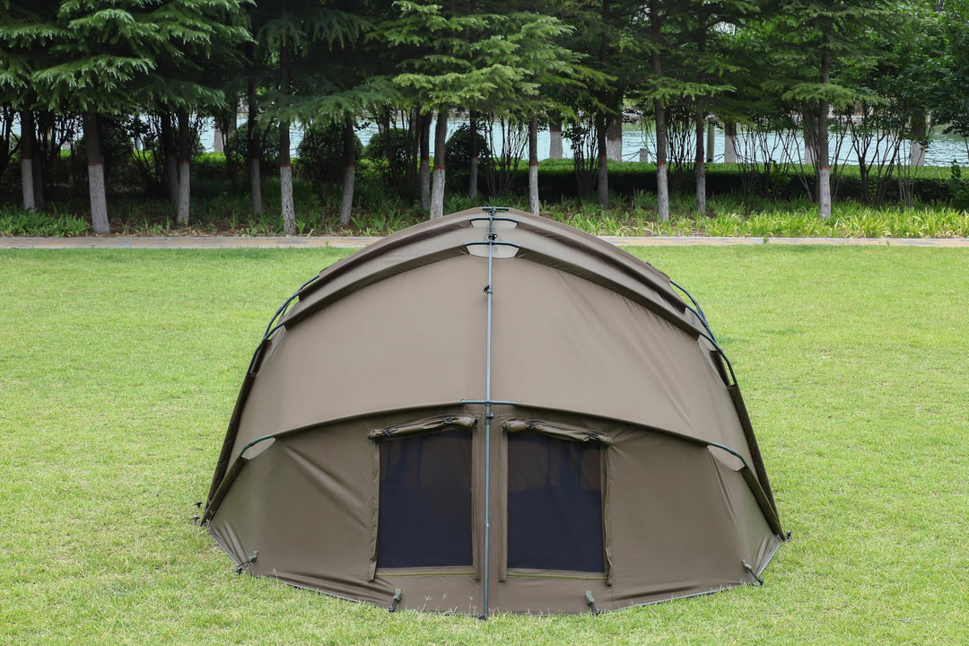Karpfenzelt 1-2 Personen Bivvy 3,02x2,92x1,65m Schnellaufbau - Bild 7