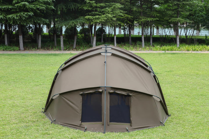 Karpfenzelt 1-2 Personen Bivvy 3,02x2,92x1,65m Schnellaufbau - Bild 7