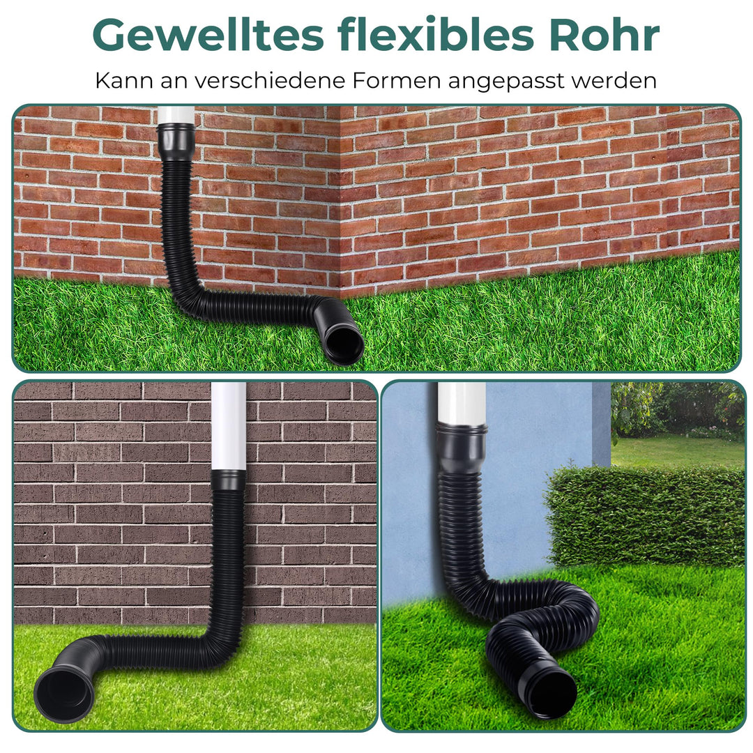 Fallrohr Verlängerung Flexibel PE 47-150 cm für 80/100 mm Rohre - Bild 3