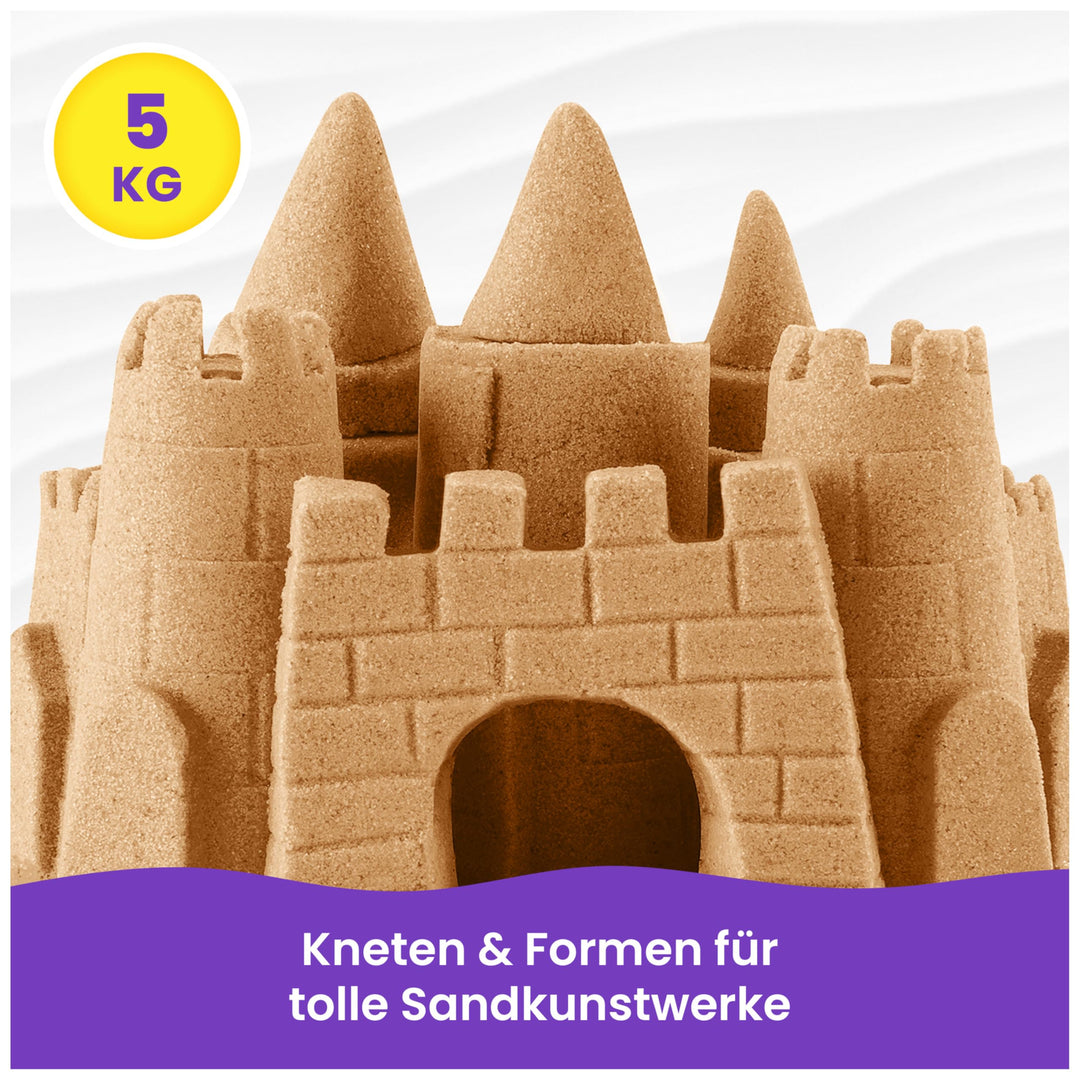 Kinetischer Sand 5 kg Naturbraun für Kinder ab 3 Jahren - Bild 3