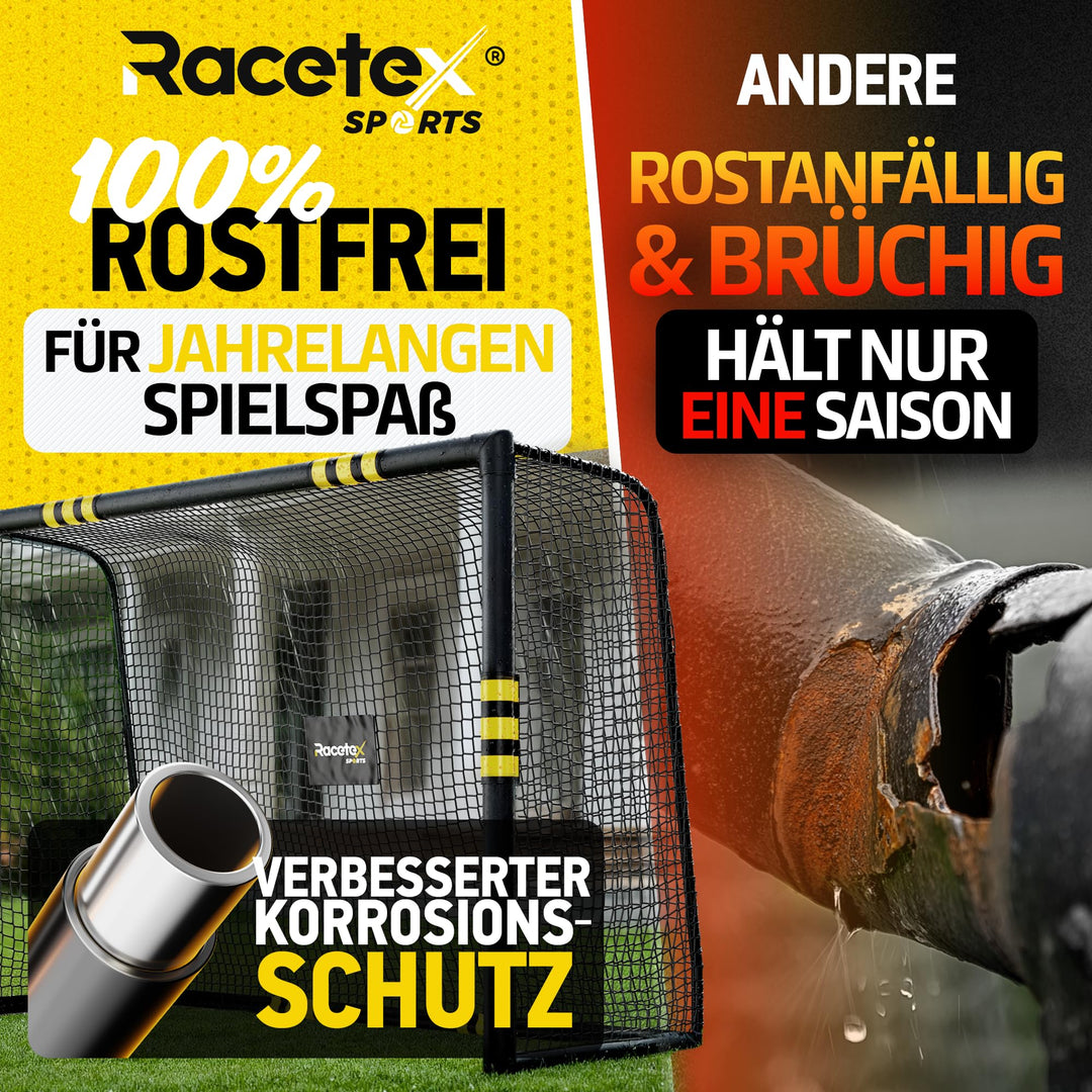 Fussballtor mit Torwand und Polsterung Anti-Rost für Garten - Bild 3