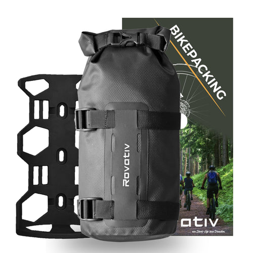 Bikepacking Gabeltasche 4,5L wasserdicht mit Halterung Gravelbike