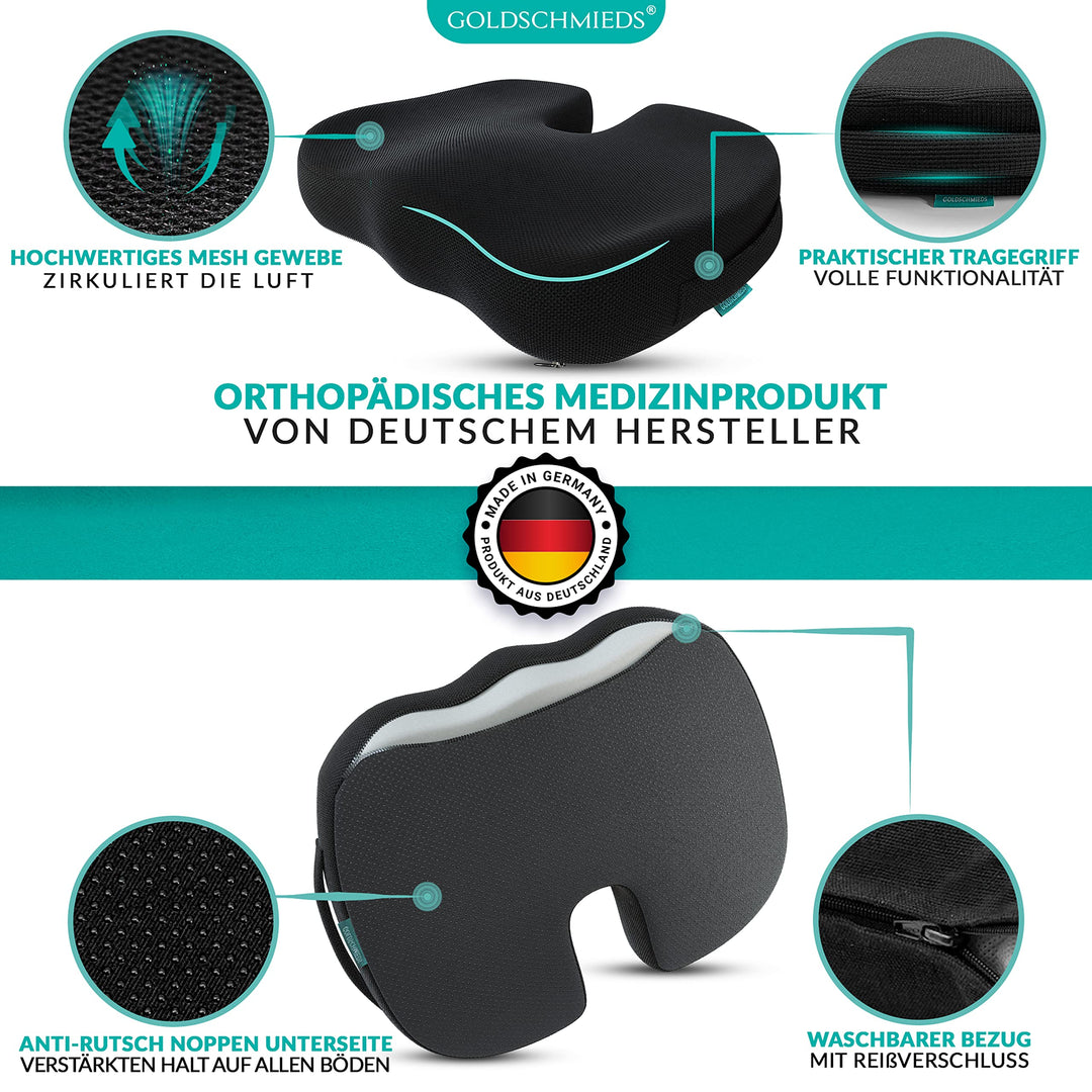 Orthopädisches Sitzkissen Ergonomisch für Bürostuhl Auto Steissbein - Bild 6