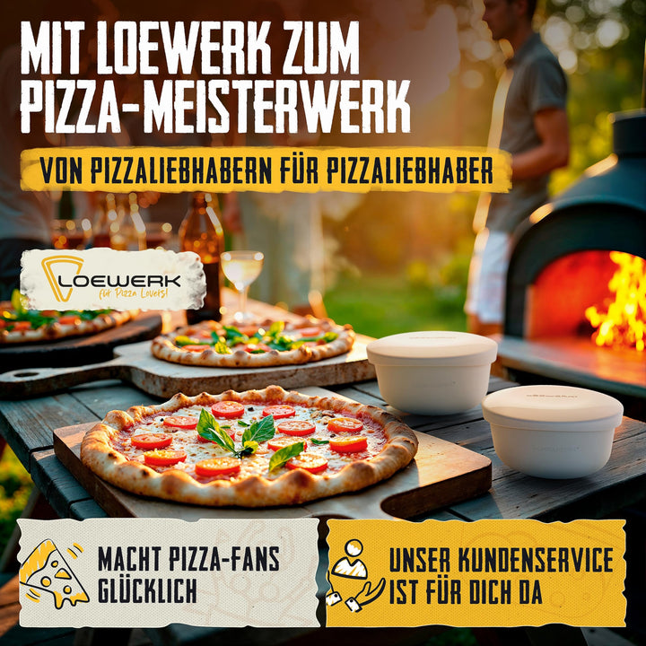 Pizzaballenbox Silikon 6er-Set mit Deckel und Teigspatel - Bild 7