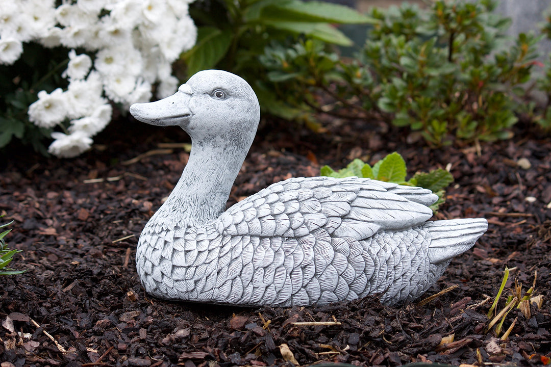 Enten-Steinfigur Steinguss handgefertigt frostfest 20x29x16 cm - Bild 2
