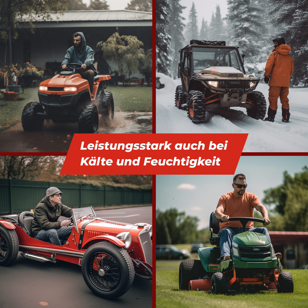 Rasentraktor Batterie 12V 35Ah 350A AGM Pluspol Links wartungsfrei - Bild 6
