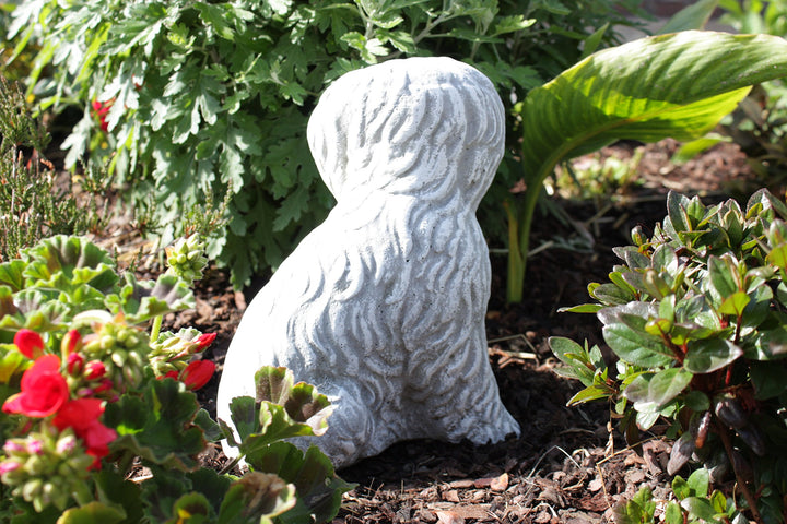 Gartenfigur Bobtail Hund Steinguss frostfest bis -30°C, 27 cm - Bild 4