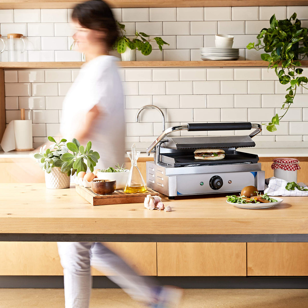 Panini-Kontaktgrill Gusseisen 2200W stufenlos regelbar 50–300°C - Bild 4