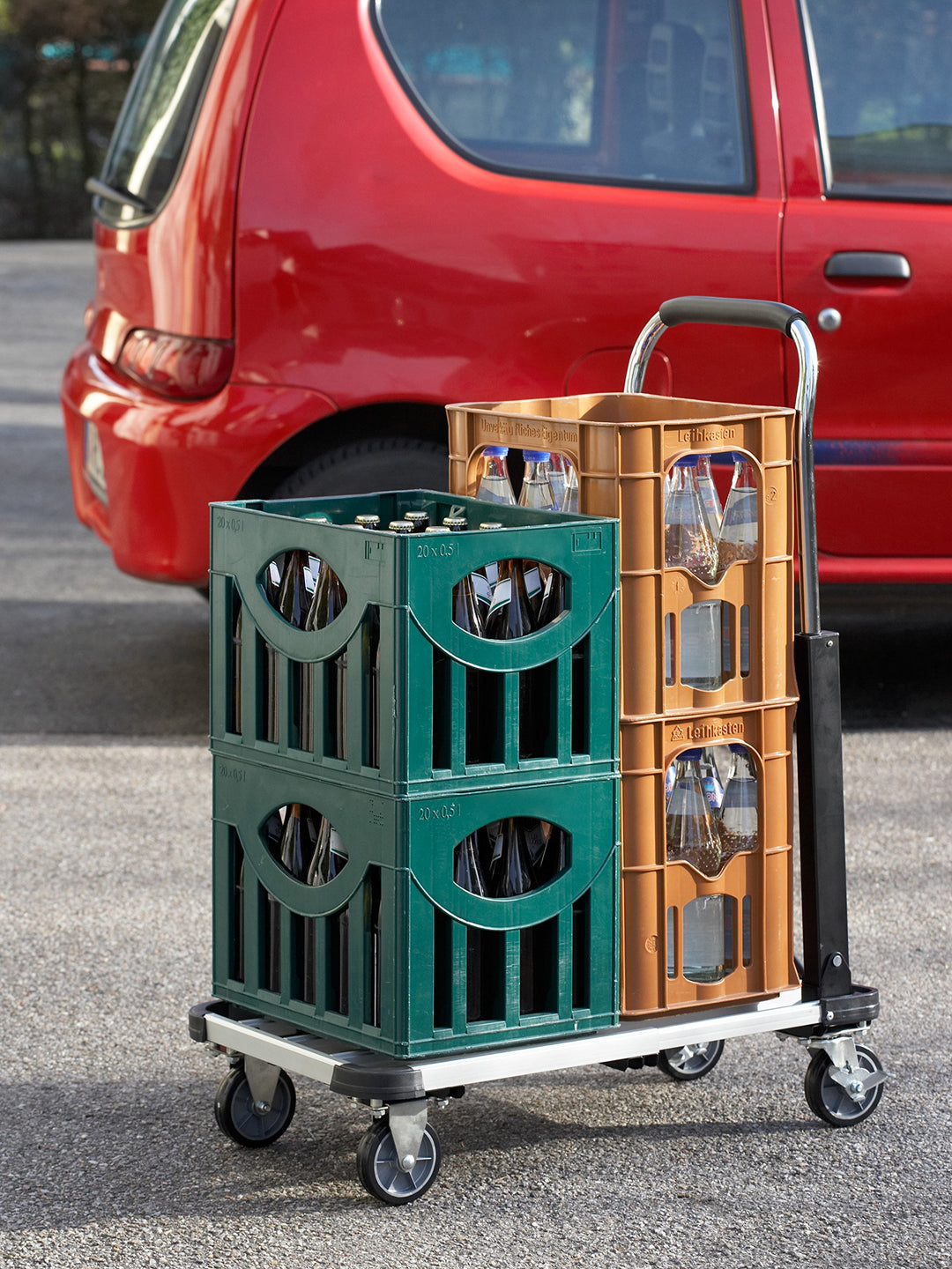 Transportwagen klappbar Aluminium 150 kg Tragkraft ausziehbar - Bild 6