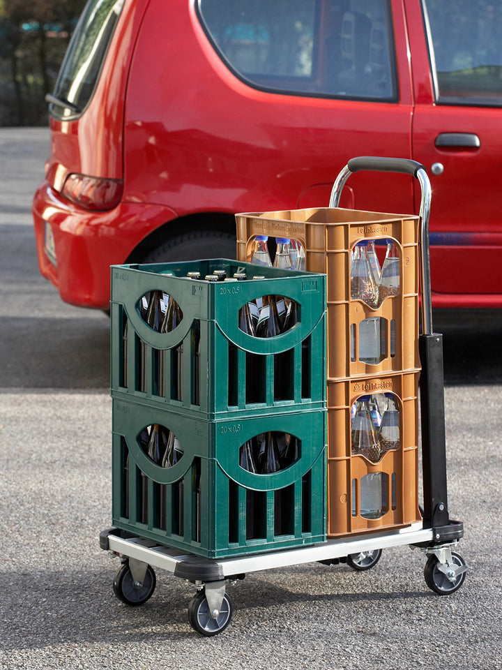 Transportwagen klappbar Aluminium 150 kg Tragkraft ausziehbar - Bild 6
