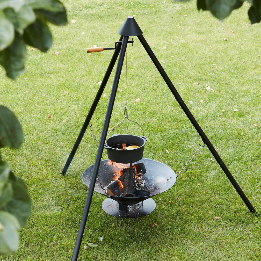 Dutch Oven Gusseisen 3 Liter mit Dreibein fuer Feuerschale und Grill - Bild 3