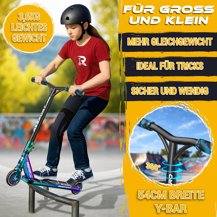 Stunt Scooter Aluminium 110mm ABEC-9 mit Ständer 100kg - Bild 6