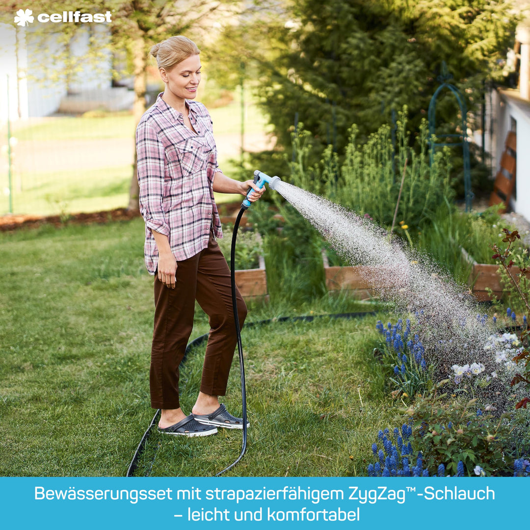 Gartenschlauch-Set dehnbar 7,5–15 m mit Rasensprenger und Lanze - Bild 6