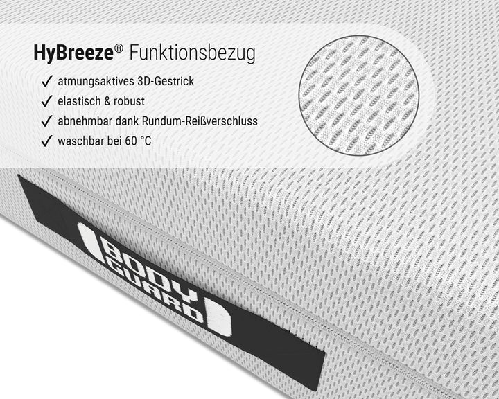 Matratze 80x200 QXSchaum 2in1 Liegehärten mit Ergonomie-Modulen - Bild 4