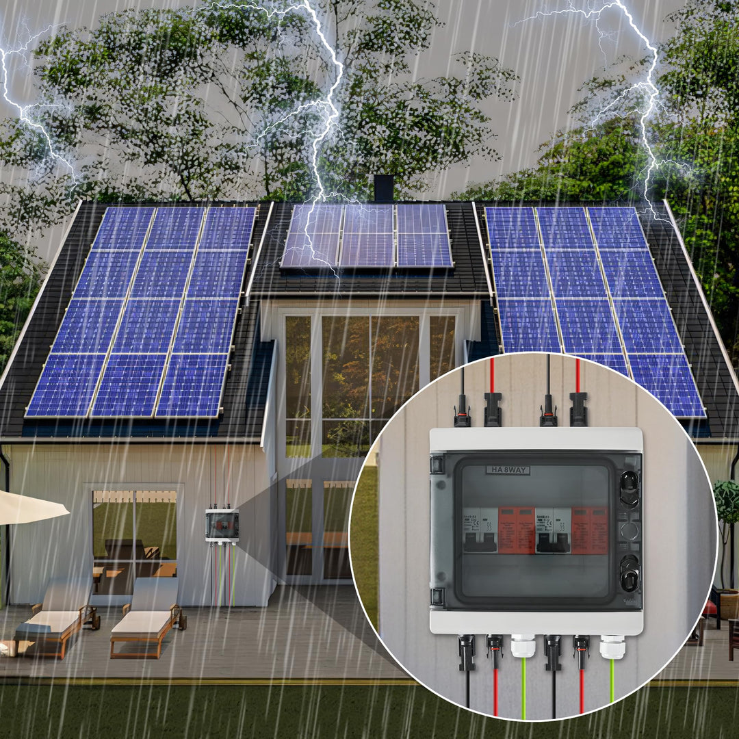 Solar Anschlusskasten 2 String DC 1000V Überspannungsschutz IP65 32A - Bild 7