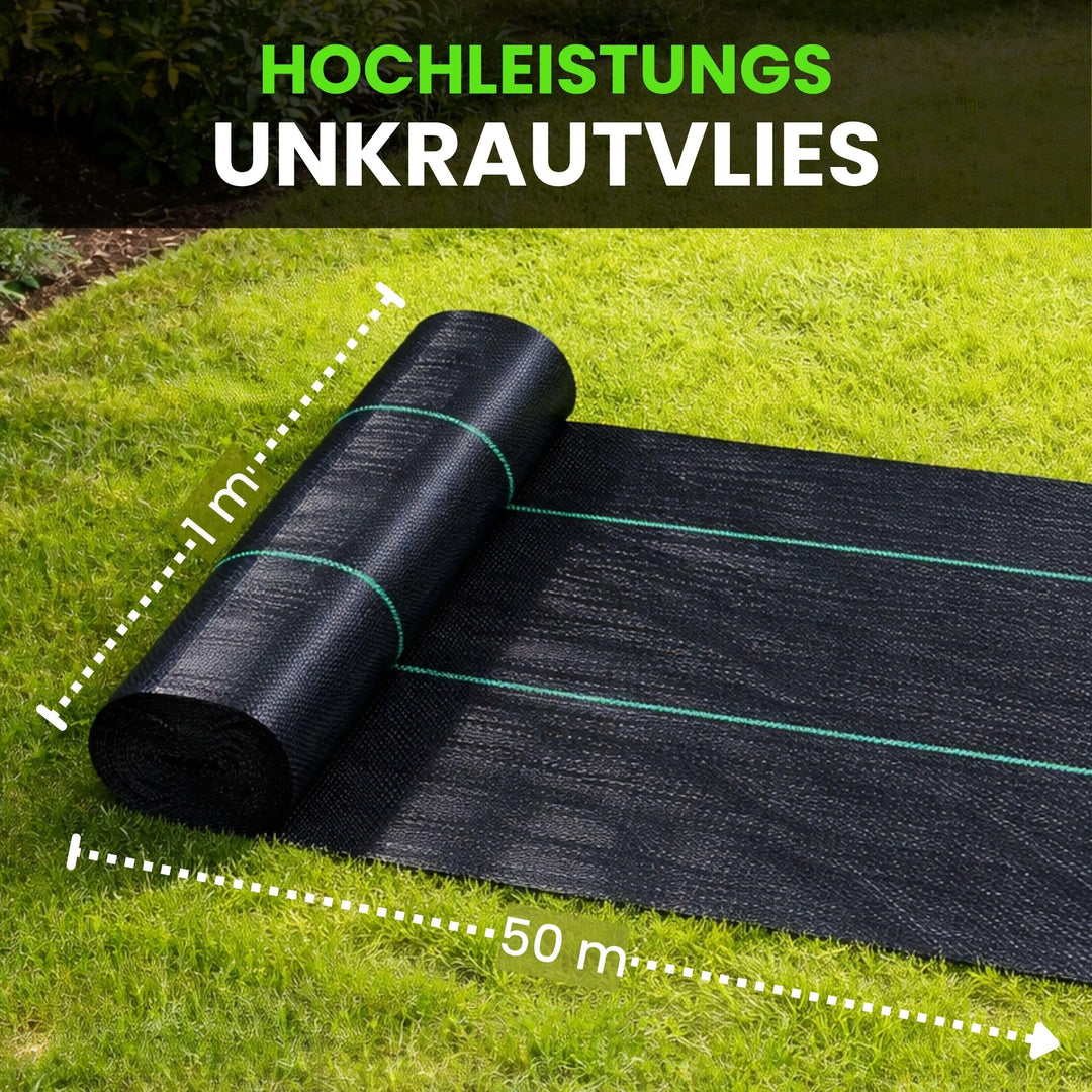 Unkrautvlies Polypropylen 1x50m wasserdurchlässig 100g/m² - Bild 2