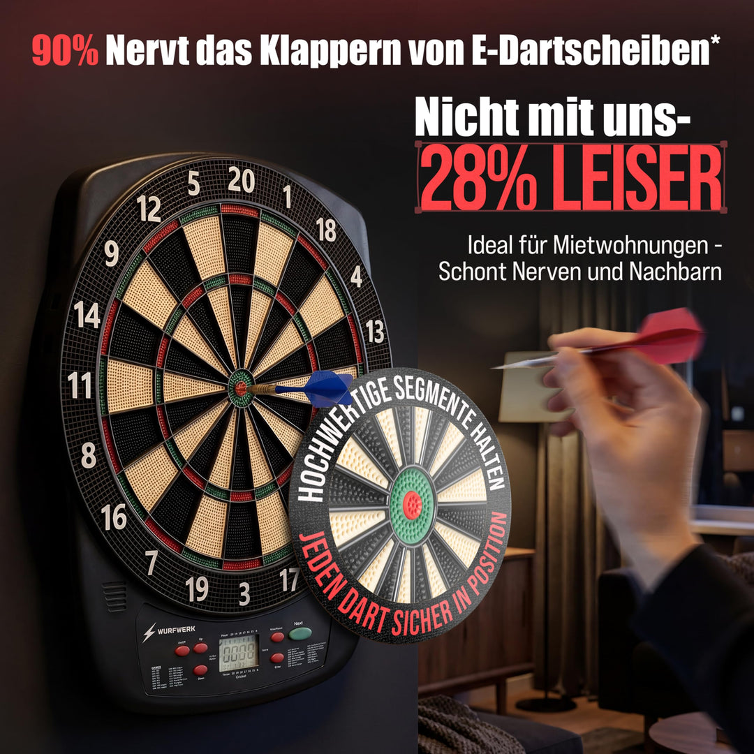 Elektronische Dartscheibe Softdart 1-8 Spieler kabellos nutzbar - Bild 3