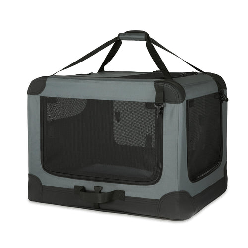 Faltbarer Reisezwinger Stoff 4 Türen 91x61x61 cm für Kleintiere