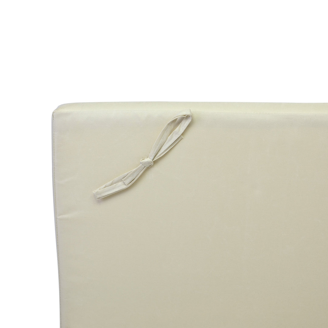 Liegenauflage 2er-Set Strukturpolyester 188x58cm für Sonnenliegen Creme - Bild 3