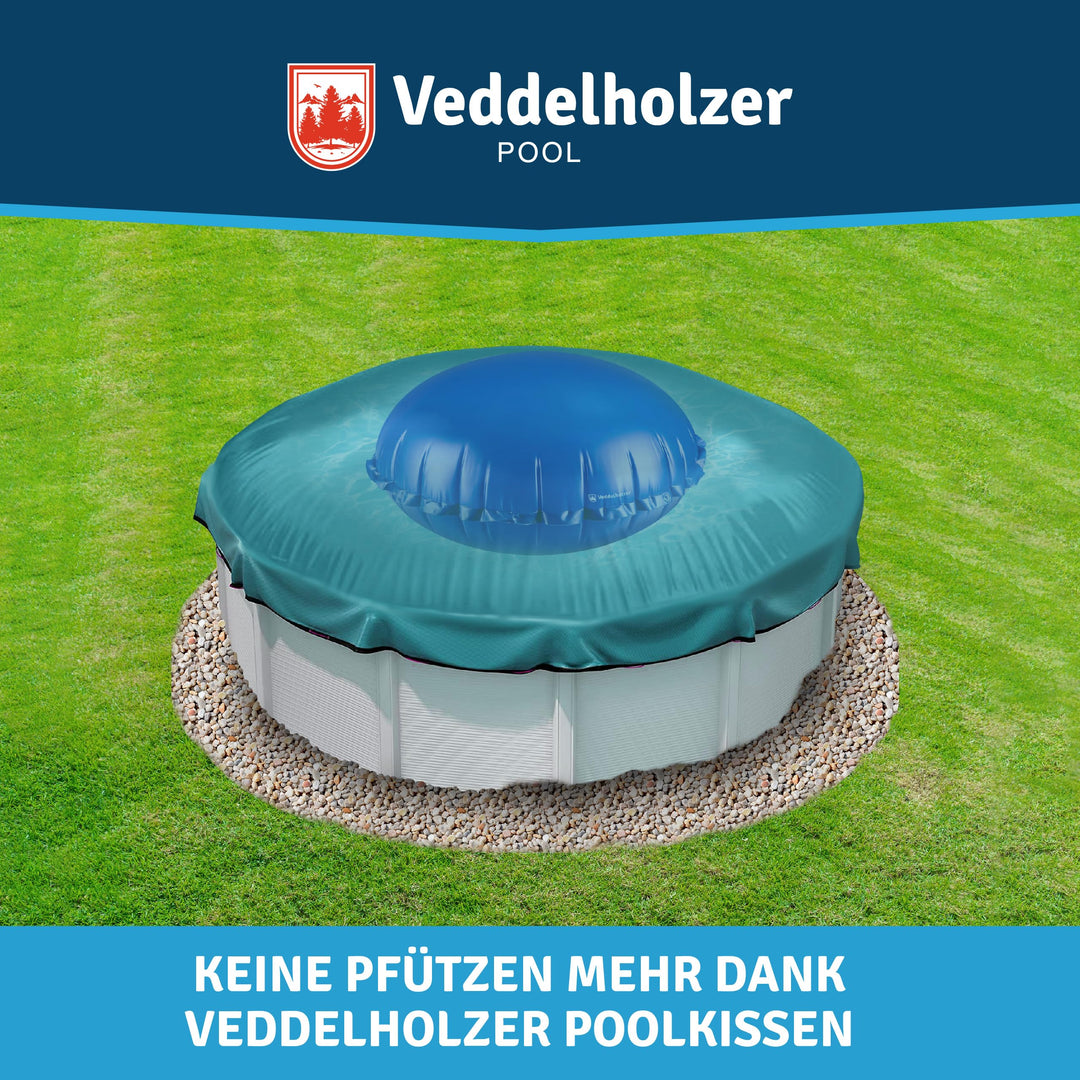 Poolkissen rund Ø 200 cm PVC mit Befestigungsseil &amp; Reparaturkit - Bild 7