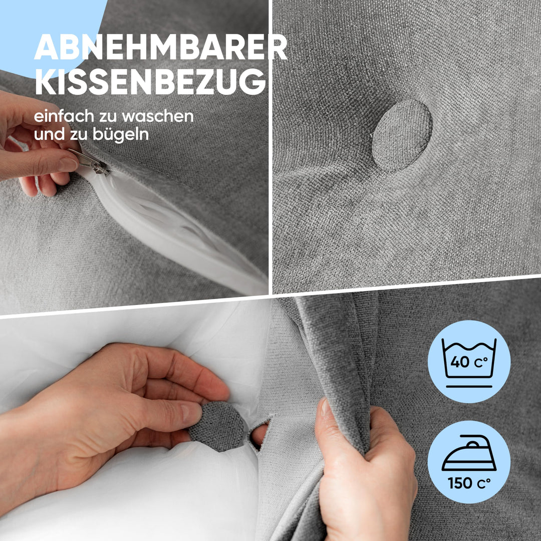 Rückenkissen Keilform Polyester 100 cm für Bett und Sofa - Bild 5