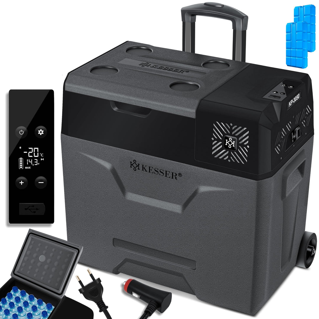 Kompressor-Kühlbox 50 L elektrisch bis -20°C mit App-Steuerung 12/24V 230V