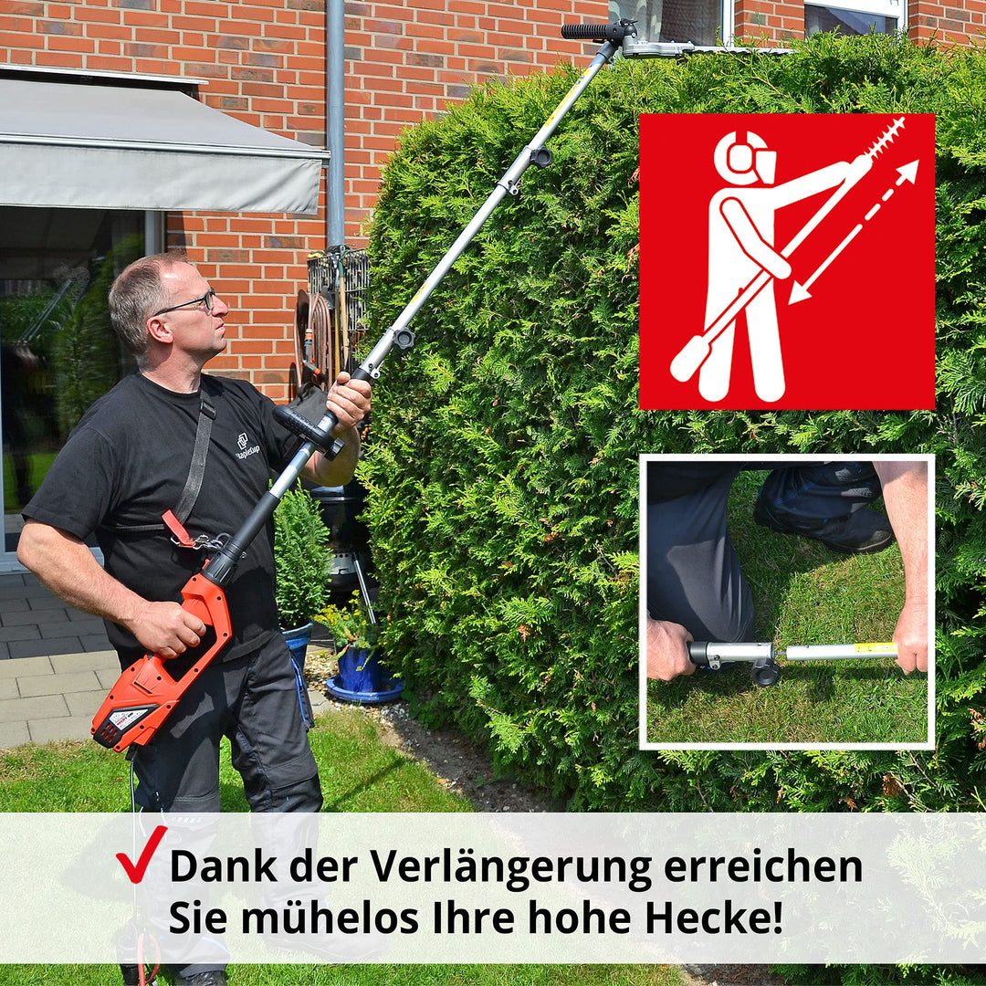 Elektro-Teleskopheckenschere 900W 41cm Schnittlänge 4m Reichweite - Bild 2