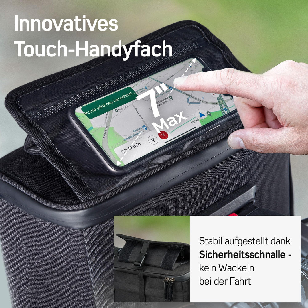Lenkertasche KLICKfix 6 L mit Handyhalterung wasserabweisend - Bild 4
