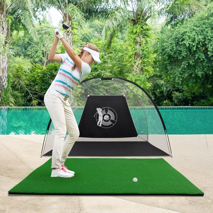 Golf Abschlagmatte 150x100 cm mit 3 Gummi-Tees für Indoor &amp; Outdoor - Bild 2