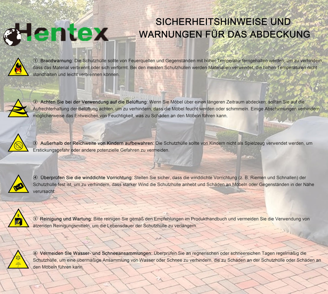 Schutzhülle Eckbank L-Form Gartenmöbel 235x235x100x70 cm Grau - Bild 9