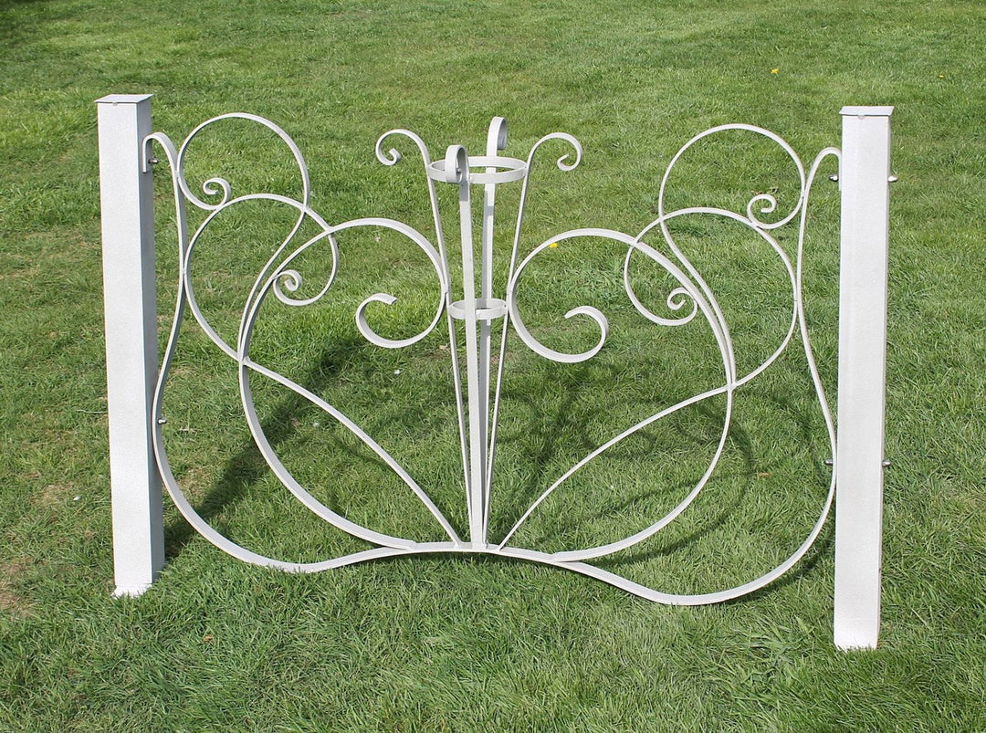 Gartenzaun-Element Aluminium 102x72 cm Alu-Natur Dekorzaun - Bild 4
