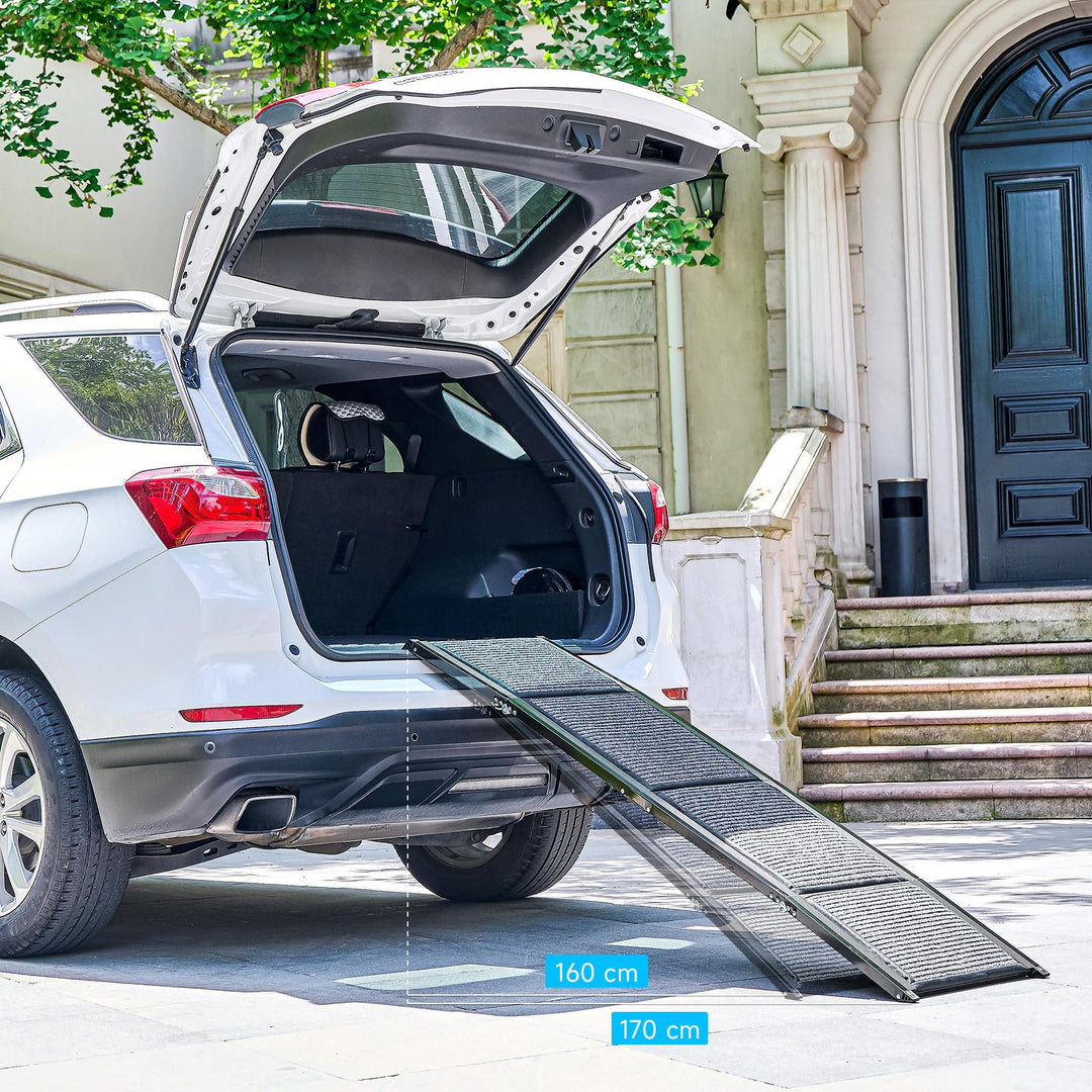 Hunderampe Auto klappbar 170cm Aluminium bis 90kg rutschfest - Bild 8