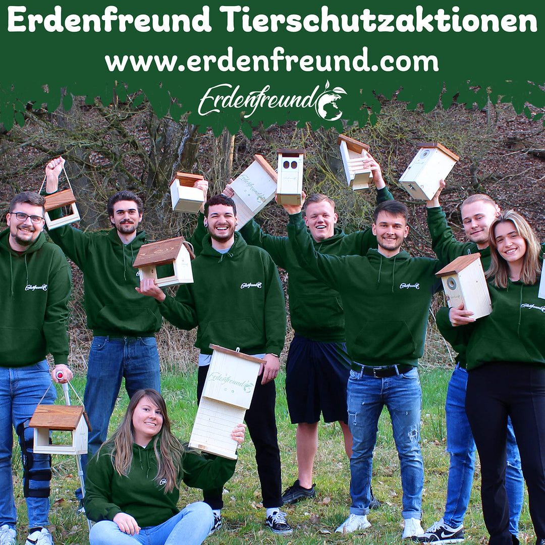 Nistkasten Rotkehlchen Rotschwänzchen Massivholz mit Marderschutz - Bild 7