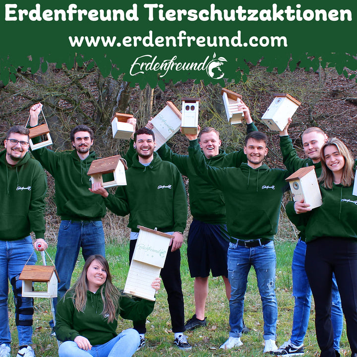 Nistkasten Rotkehlchen Rotschwänzchen Massivholz mit Marderschutz - Bild 7