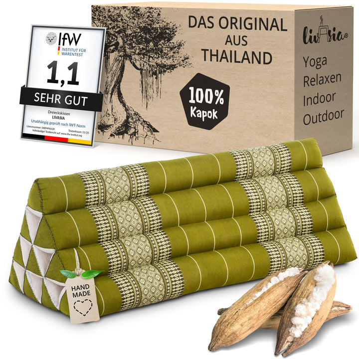 Dreieckskissen Kapok Breit 80cm Rückenstütze Outdoor Paare