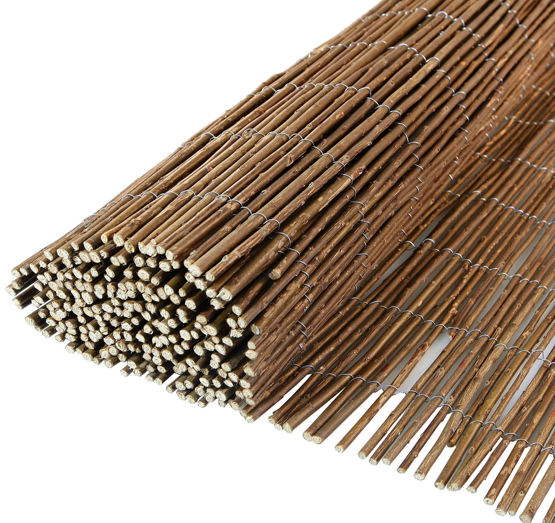 Sichtschutzmatte Weide Natur 100x300 cm für Garten und Balkon
