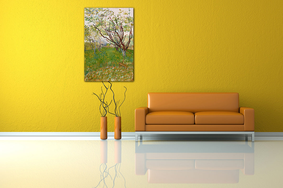 Leinwanddruck Van Gogh Blühender Obstgarten 60x80 cm Baumwolle - Bild 2