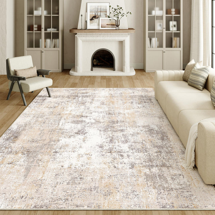 Teppich Wohnzimmer 200x300cm Polyester waschbar abstraktes Muster
