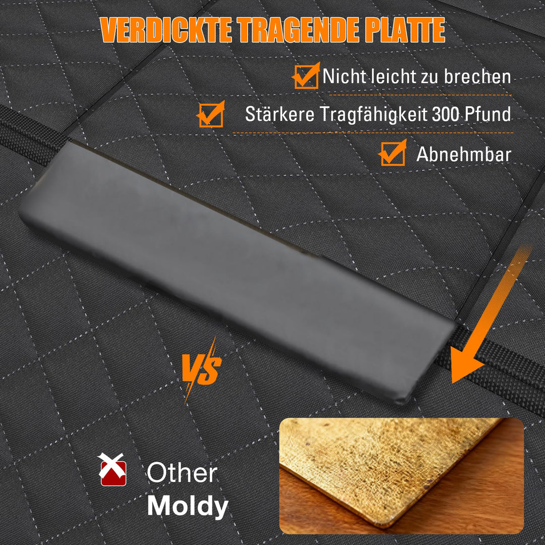 Hunde Rücksitzschutz Auto 127x62cm wasserdicht mit Hartschale - Bild 4