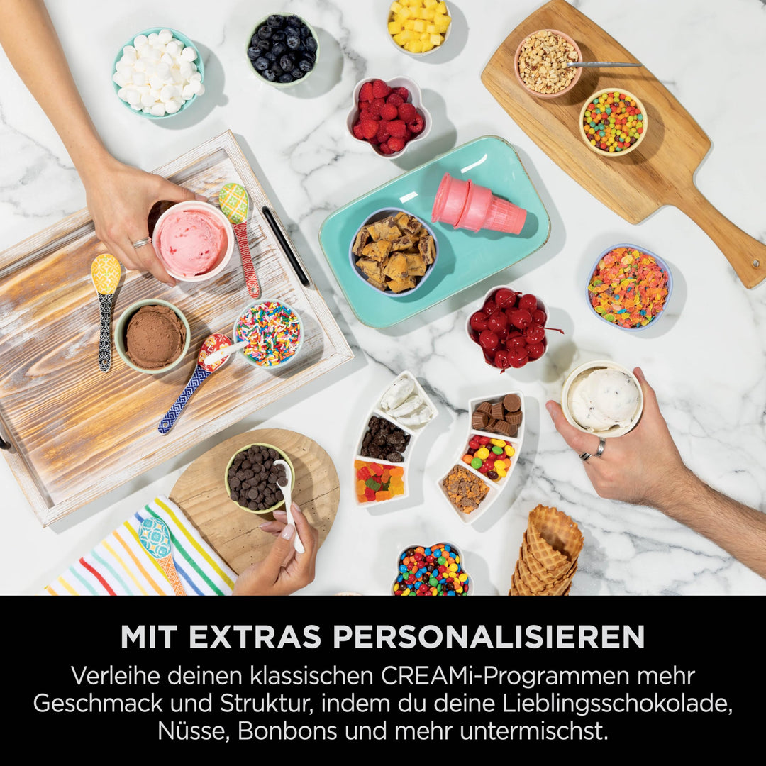 Eismaschine 2-in-1 mit 13 Programmen, 2x480ml Behälter Platinsilber - Bild 6