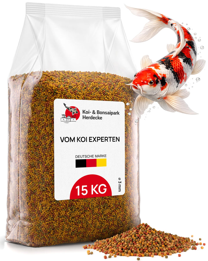 Koifutter Mix 15 kg schwimmende Pellets 3 mm für Gartenteich